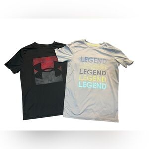 Under Armour and Adidas Boys Clothing 6 Shirts and 2 Shorts Size 10